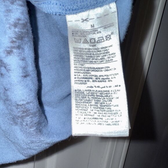 Vintage Old Navy San Francisco Bear Tie Dye Soft Washed Blue T-Shirt Size M - Picture 4 of 7